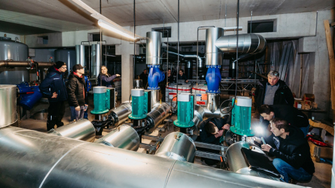 Connection of the University of Magdeburg to the SWM district heating network (c) Jana Dünnhaupt